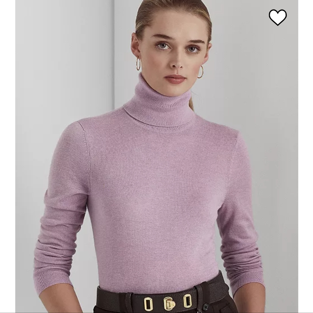 Ralph Lauren Silk-Blend Turtleneck (s)